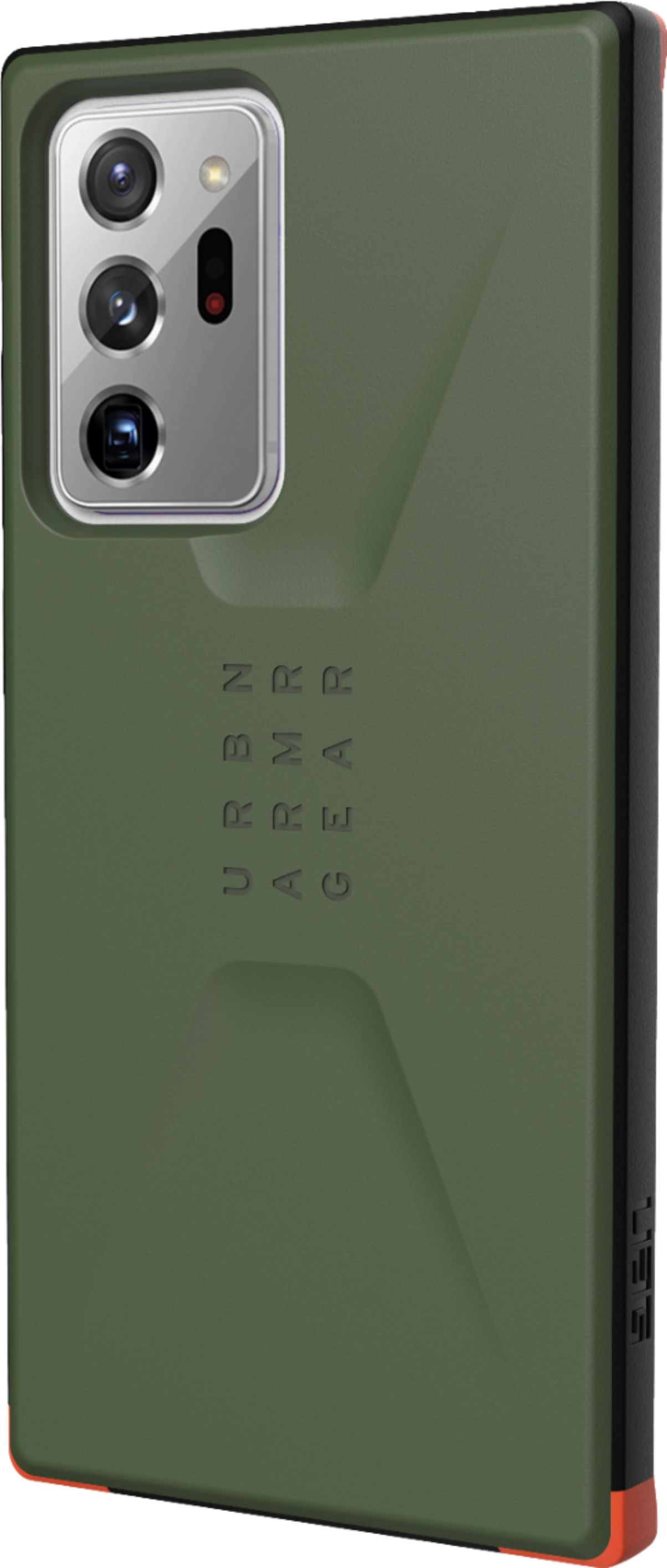 Left View: UAG - Civilian Series Hard shell Case for Samsung Galaxy Note20 Ultra - Mallard