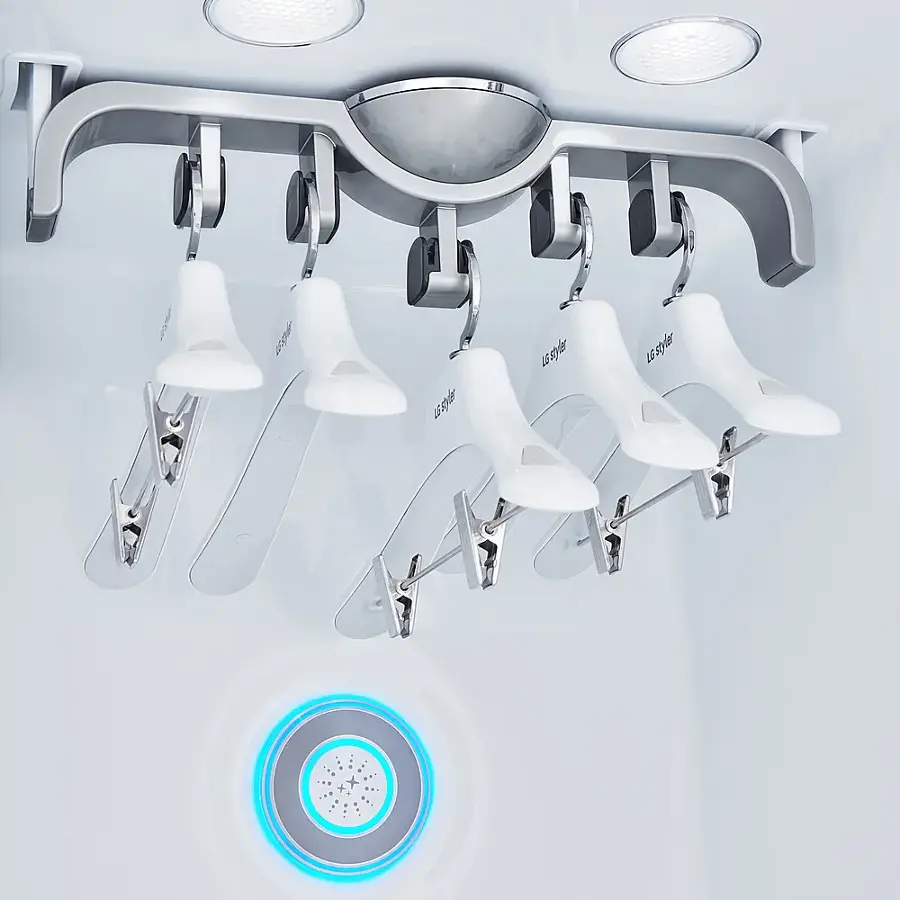 Alt View 13. LG - STUDIO Styler Smart Steam Clothing Care System - Black Tinted Mirror.