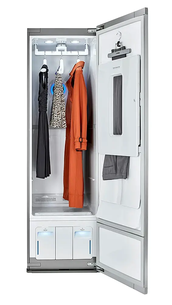 Alt View 27. LG - STUDIO Styler Smart Steam Clothing Care System - Black Tinted Mirror.