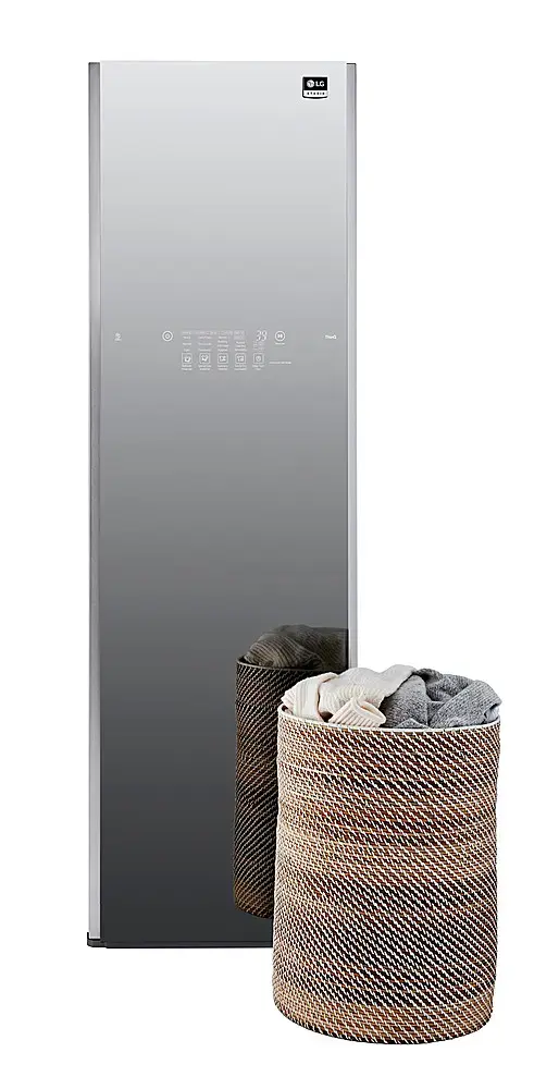Alt View 30. LG - STUDIO Styler Smart Steam Clothing Care System - Black Tinted Mirror.