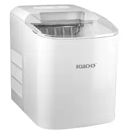 Igloo - 26-Pound Automatic Portable Countertop Ice Maker Machine - White