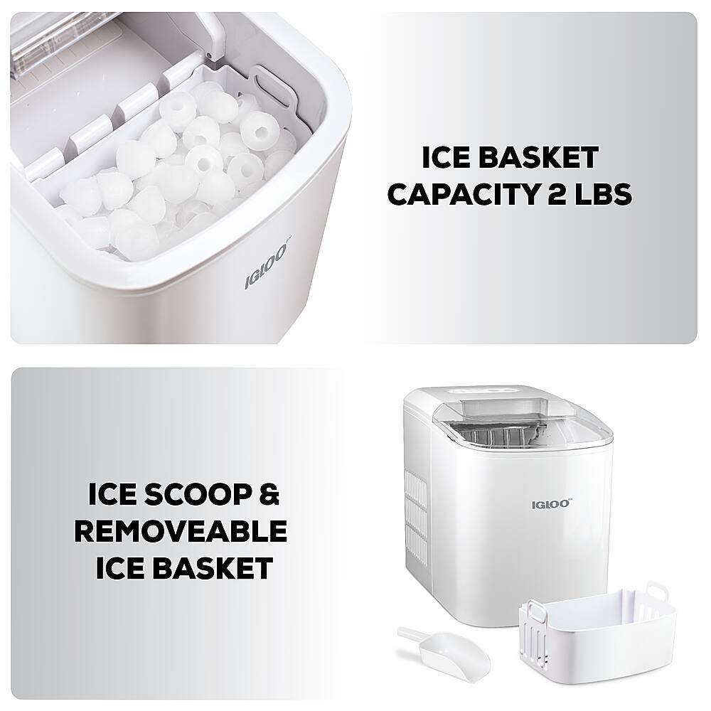 Alt View 13. Igloo - 26-Pound Automatic Portable Countertop Ice Maker Machine.