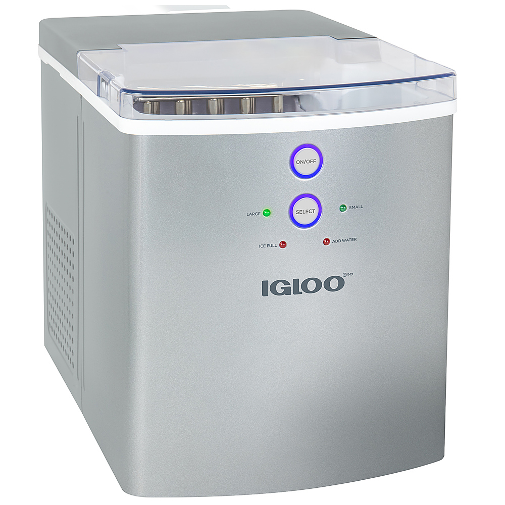 Igloo's Self-Cleaning Ice Maker makes cylindrical cubes in just '7