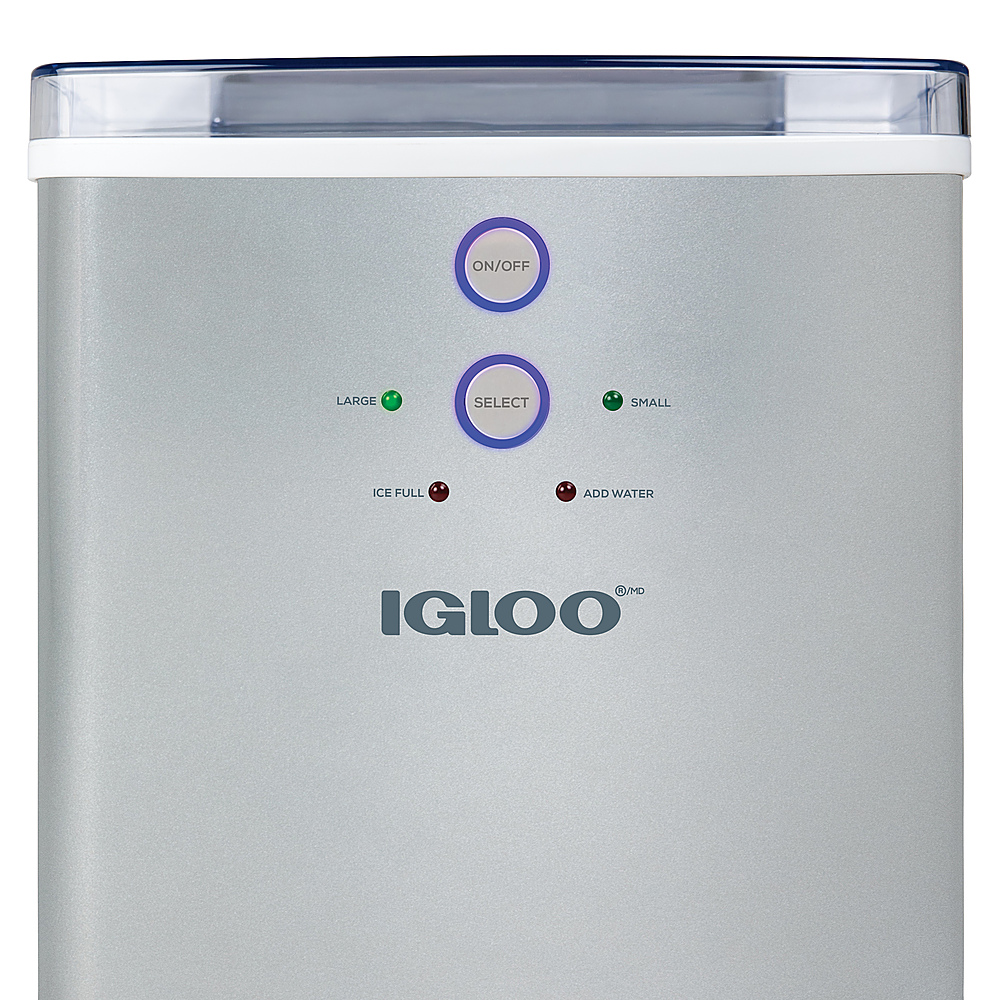 Igloo Electric Countertop Ice Maker Machine - Automatic and Portable - 33  Pounds in 24 Hours - Ice Cube Maker - Ice Scoop and Basket - Ideal for Iced