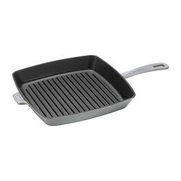 Staub - Cast Iron 12-inch Square Grill Pan - Graphite Grey