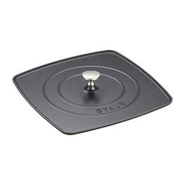 Staub - Cast Iron 10.3-inch Square Grill Press - Black Matte