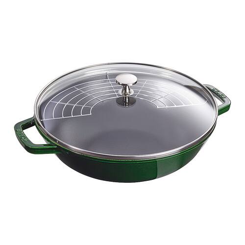 Staub - Cast Iron 4.5-qt Perfect Pan - Basil