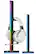 Left. CORSAIR - iCUE LT100 RGB Smart Lighting Towers Starter Kit with Headset Holder - Black.