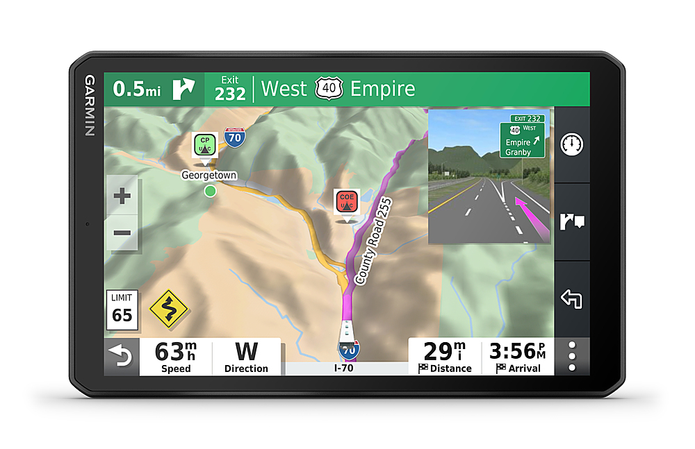 Garmin USA - Garmin RV 890 Large 8" RV GPS Navigator with Map Updates, Bluetooth, and WiFi - Black