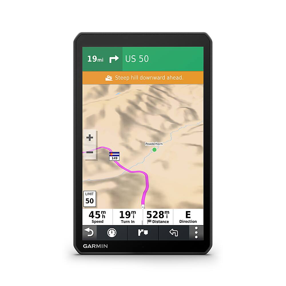 Alt View 11. Garmin - RV 890 Large 8" RV GPS Navigator with Map Updates, Bluetooth, and WiFi - Black.