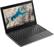 Angle. Lenovo - Geek Squad Certified Refurbished 100e 11.6" Chromebook - MediaTek MT8173C - 4GB Memory - 32GB eMMC Flash Memory - Black.