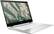 Angle. HP - Geek Squad Certified Refurbished 14" Touch-Screen Chromebook - Intel Celeron - 4GB Memory - 32GB eMMC Flash Memory - Ceramic White.