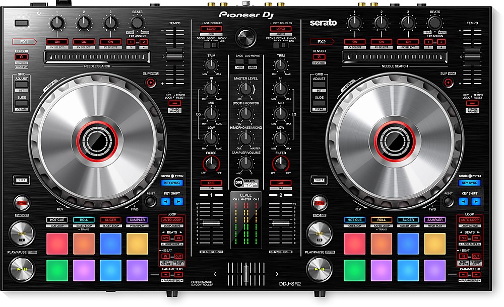 Pioneer DJ - DDJ-SR2 Portable 2-channel Controller for Serato DJ Pro