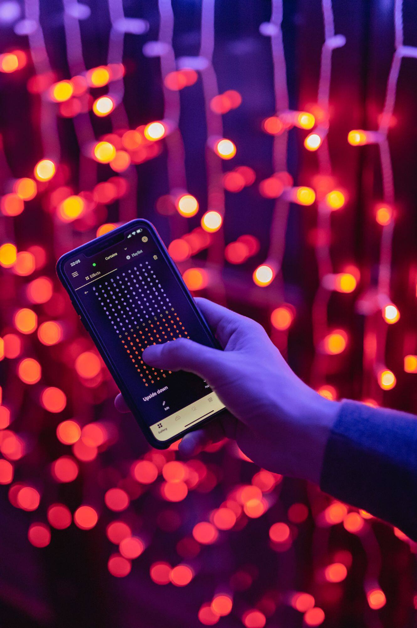 Alt View 24. Twinkly - Smart Light Curtain 210 RGB + LED Generation II - Multi.