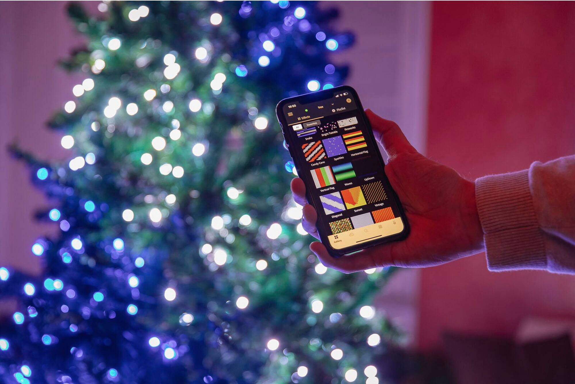 Alt View 12. Twinkly - Smart Light String 100 LED RGB Generation II - Multi.