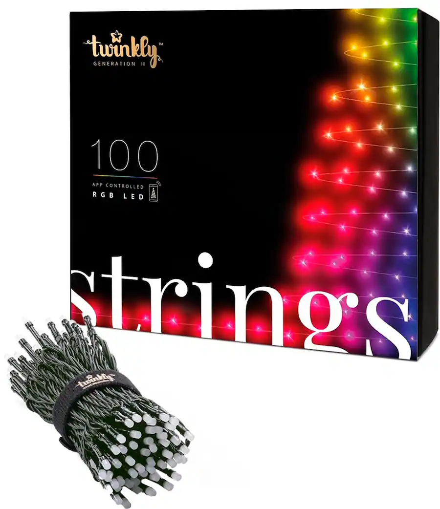 Twinkly Smart Light String 100 LED RGB Generation II Multi TWS100STP ...