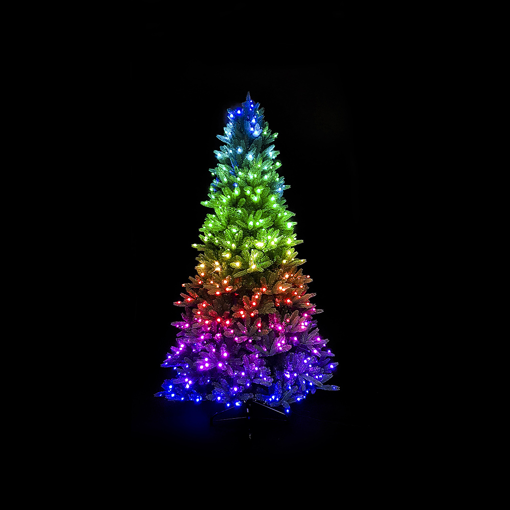 Best Buy: Twinkly Smart Pre-lit 7.5ft Christmas Tree 400 RBG + W LED ...