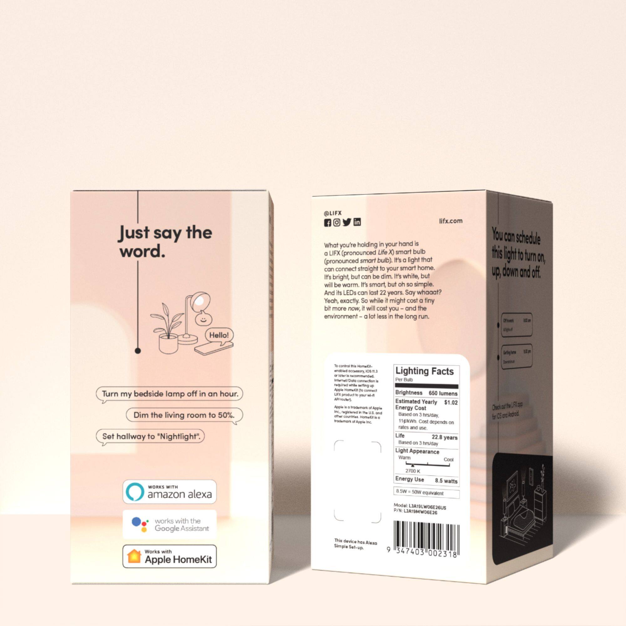 Alt View 16. LIFX - E26 Edison Screw - White.