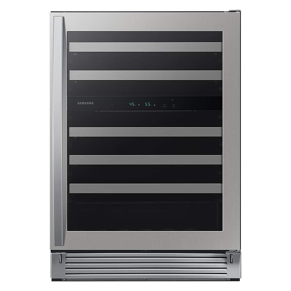 Samsung - 51-Bottle Capacity Wine Cooler - Stainless Steel - Front_Zoom