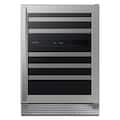Samsung - 51-Bottle Capacity Wine Cooler - Stainless Steel