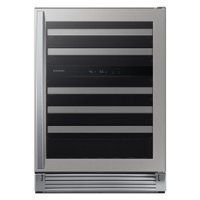 Samsung - 51-Bottle Capacity Wine Cooler - Stainless steel - Front_Zoom