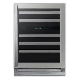 Samsung - 51-Bottle Capacity Wine Cooler - Stainless Steel