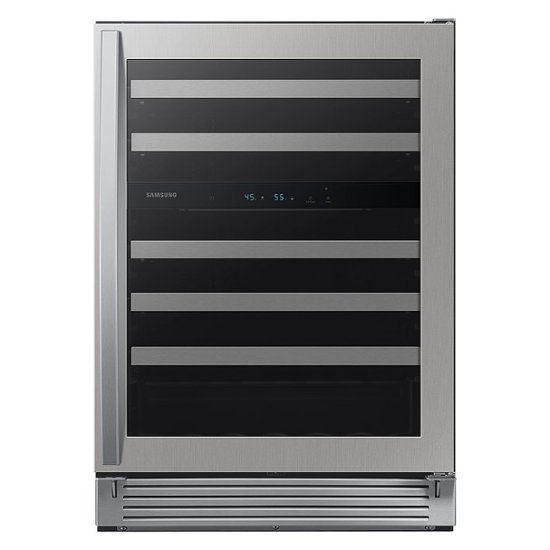 Front Zoom. Samsung - 51-Bottle Capacity Wine Cooler - Stainless steel.