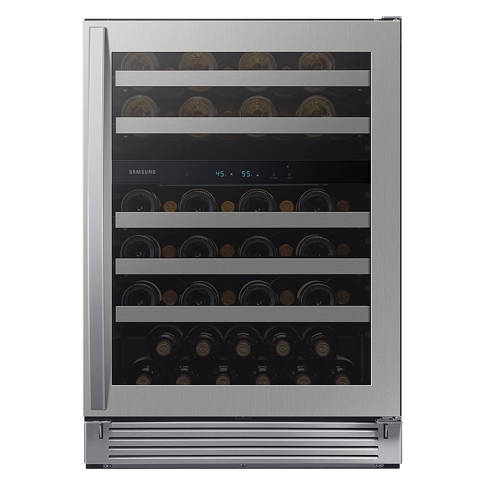 Zoom in on Alt View Zoom 11. Samsung - 51-Bottle Capacity Wine Cooler - Stainless steel.