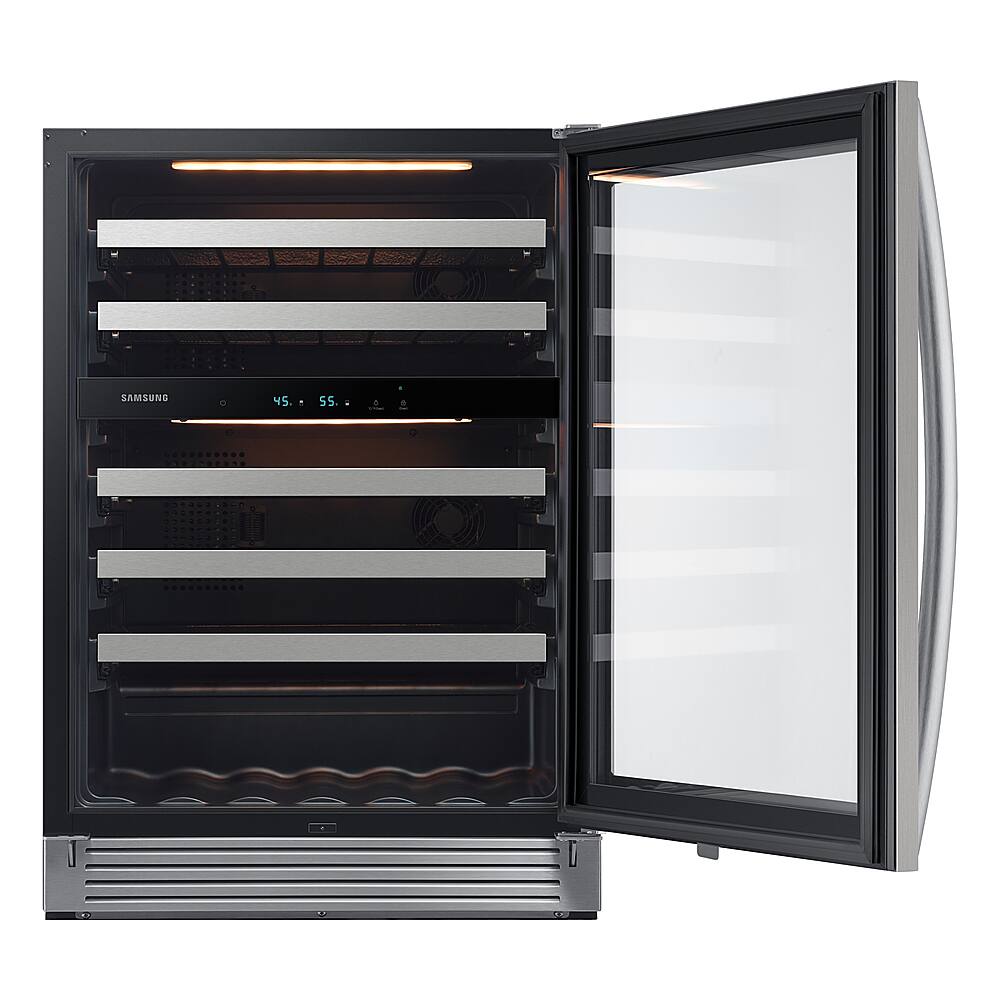 Alt View 12. Samsung - 51-Bottle Capacity Wine Cooler - Stainless Steel.