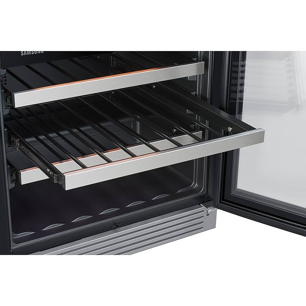 Zoom in on Alt View Zoom 16. Samsung - 51-Bottle Capacity Wine Cooler - Stainless steel.