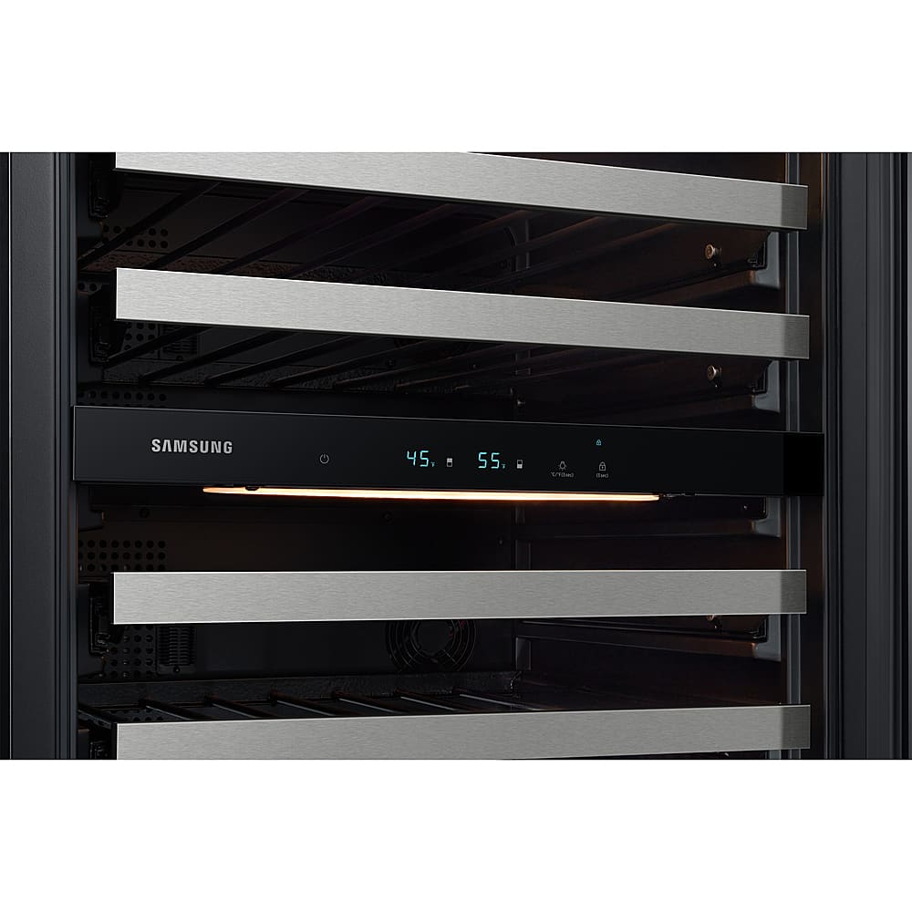 Alt View 18. Samsung - 51-Bottle Capacity Wine Cooler - Stainless Steel.