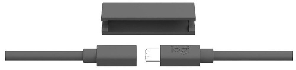 Left View: Logitech - R500s Presenter Bluetooth and USB Presentation Clicker - Graphite