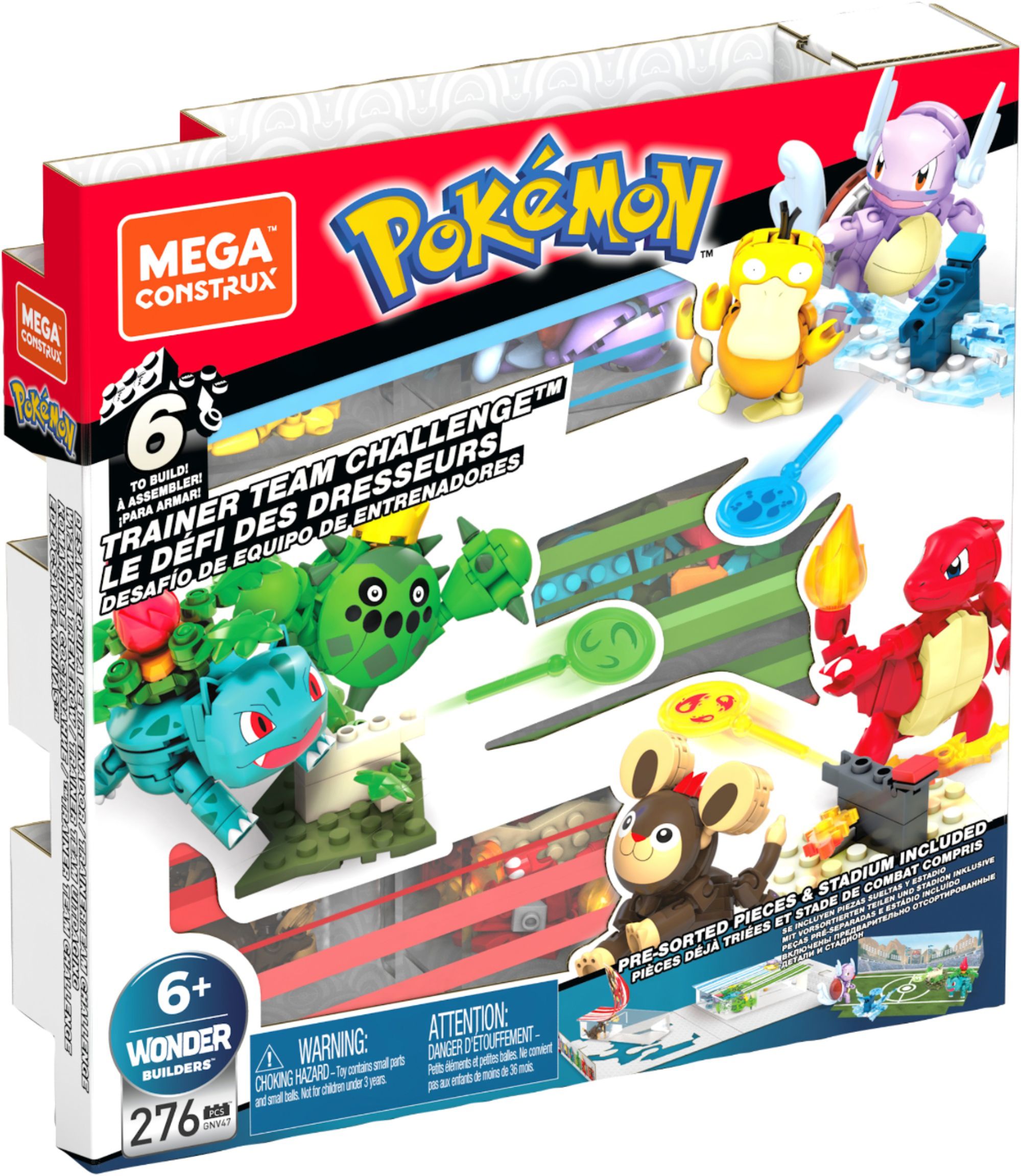  Mega Pokémon Action Figure Building Toys, Fire-Type Trainer  Team with 105 Pieces, Poseable Salandit Litwick Charmander Scorbunny : Toys  & Games