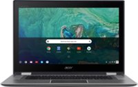 Front. Acer - Geek Squad Certified Refurbished Spin 15 2-in-1 15.6" Touch-Screen Chromebook - Intel Pentium - 4GB Memory - 64GB SSD - Sparkly Silver.