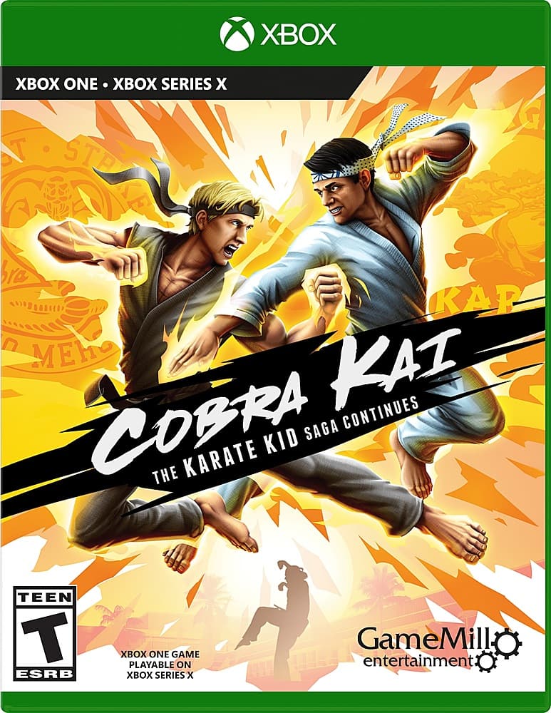 Front. GameMill Entertainment - Cobra Kai The Karate Kid Saga Continues.