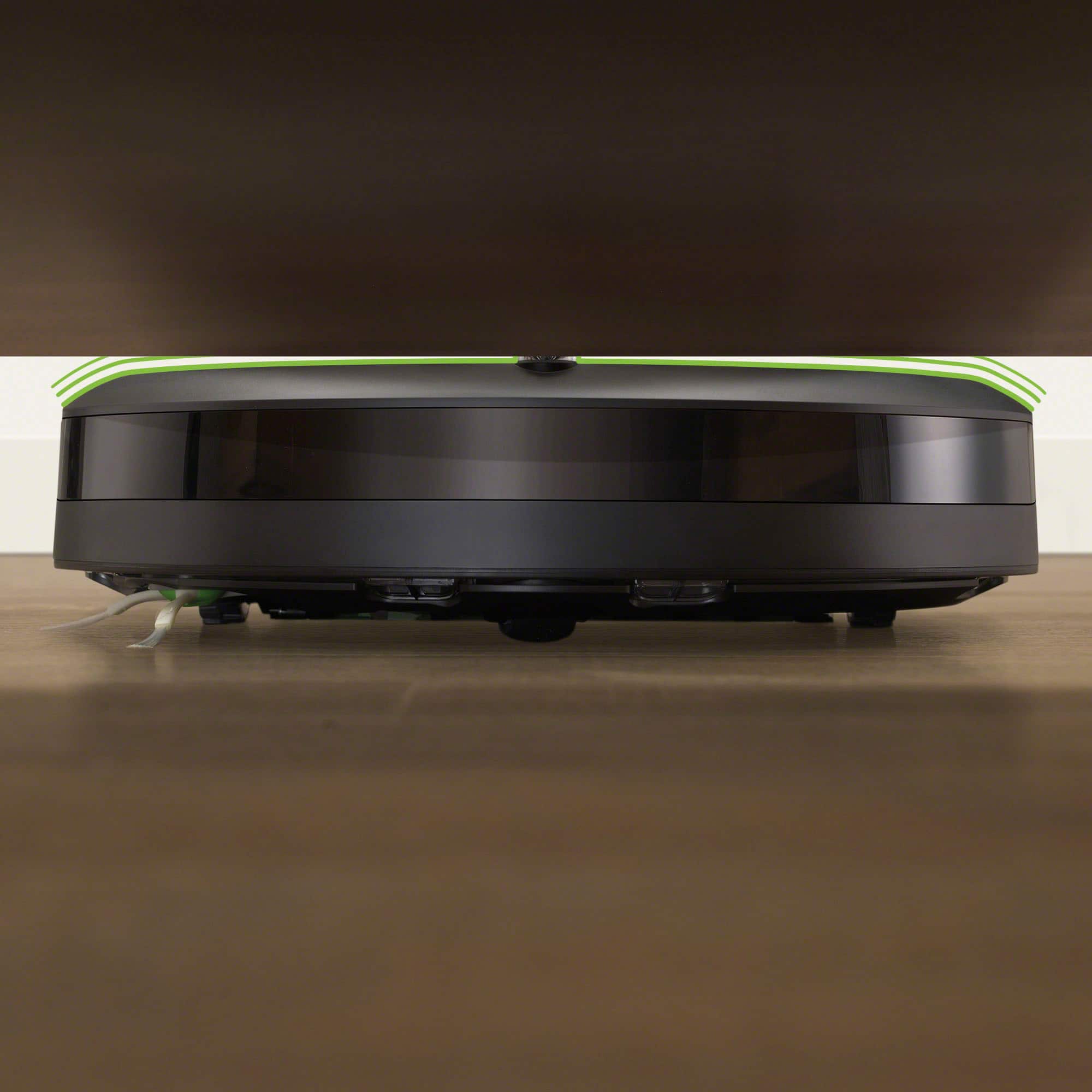 Alt View 17. iRobot - Roomba i3+ EVO (3550) Wi-Fi Connected Self Emptying Robot Vacuum - Neutral.