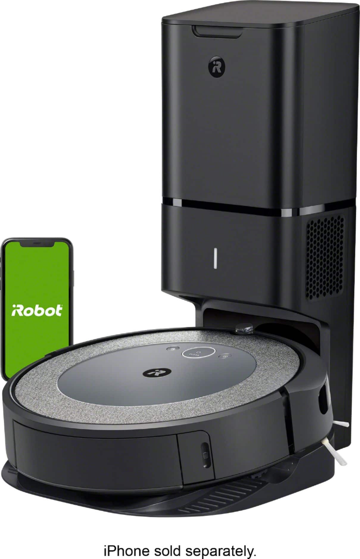Alt View 1. iRobot - Roomba i3+ EVO (3550) Wi-Fi Connected Self Emptying Robot Vacuum - Neutral.