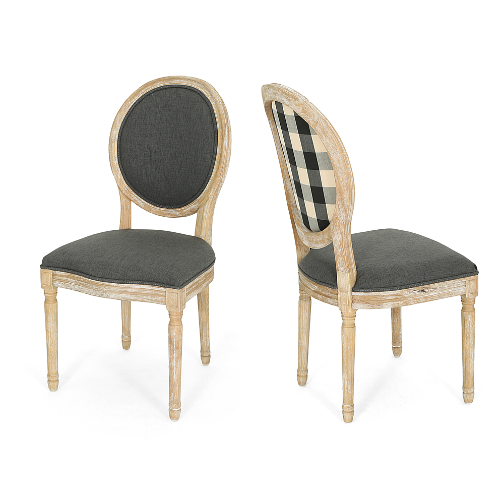 Noble House - Vera Dining Chair (Set of 2) - Black Checkerboard