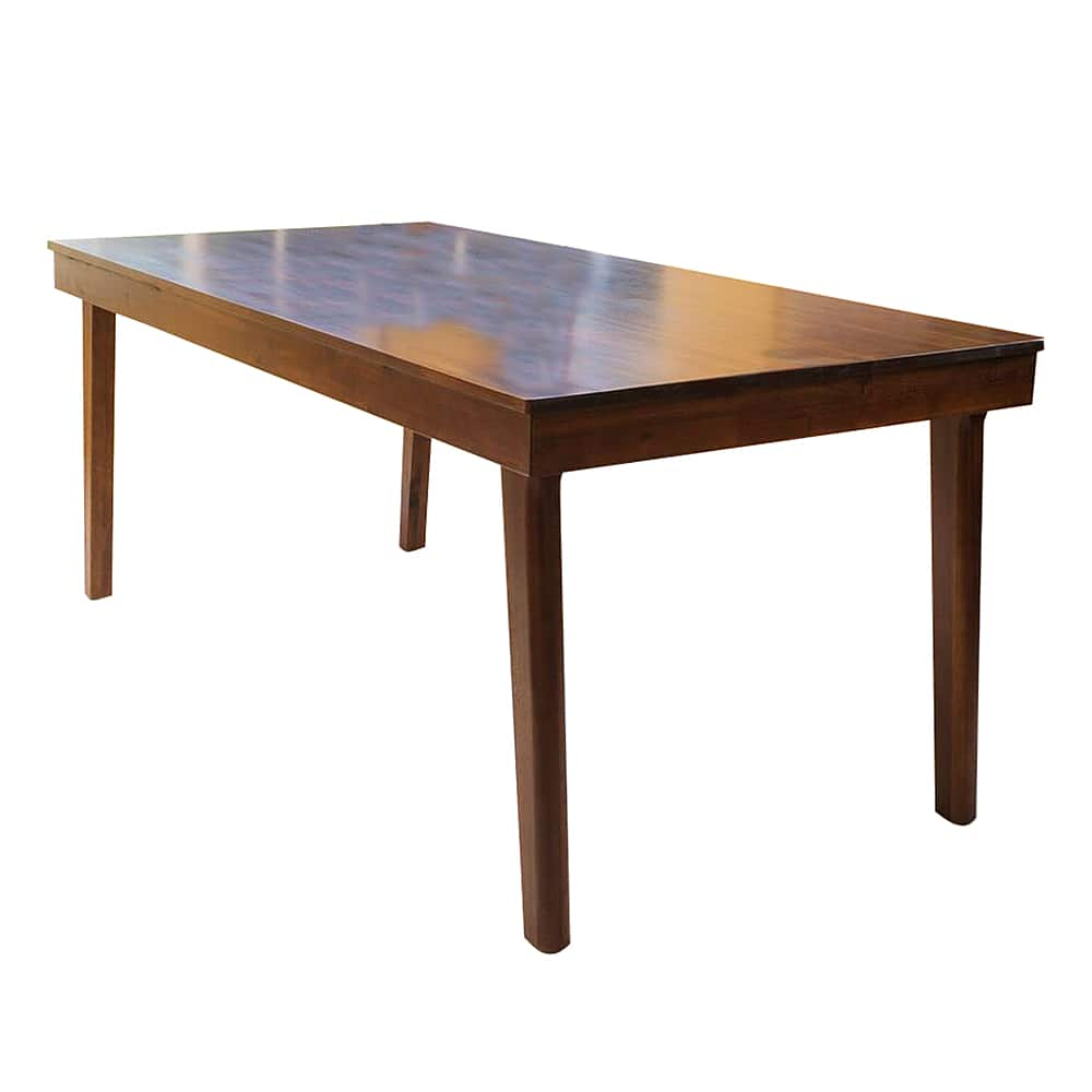 Angle View: Noble House - Greenway Dining Table - Rich Mahogany