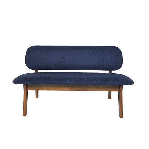 Noble House - Chantilly Wooden Loveseat - Navy Blue