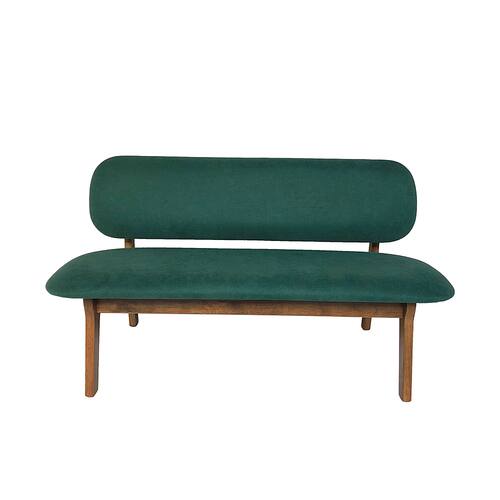 Noble House - Chantilly Wooden Loveseat - Forest Green