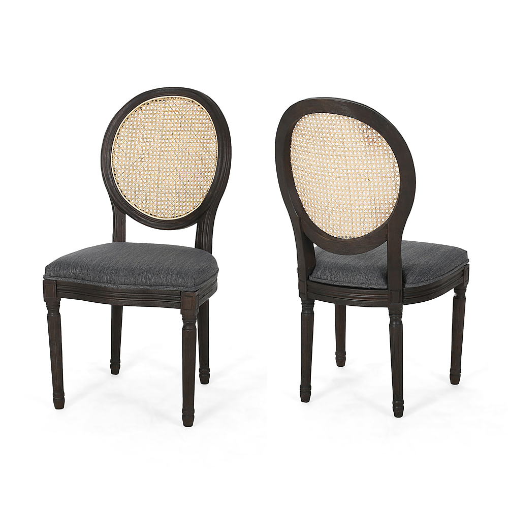 Noble House - Govan Wooden Dining Chair (Set of 2) - Charcoal