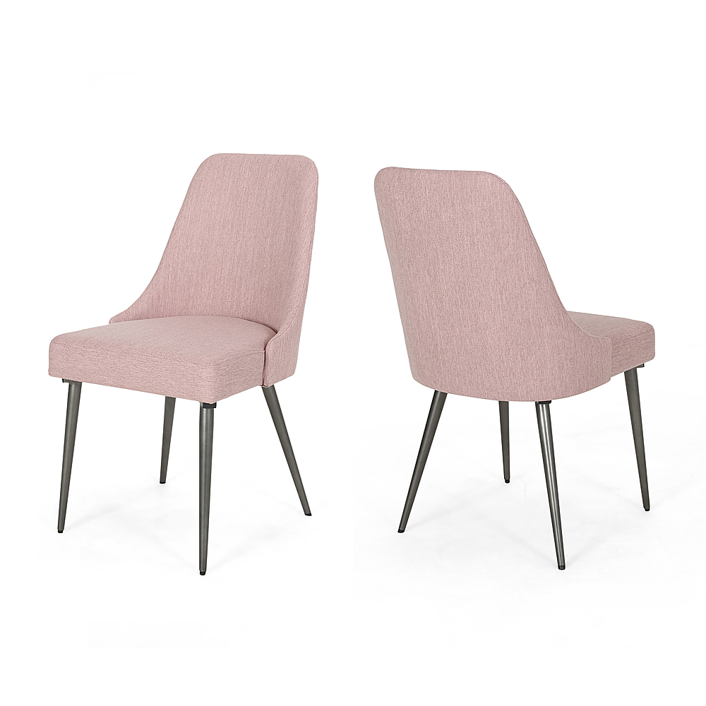 Noble House - Alnoor Modern Dining Chairs (Set of 2) - Light Blush