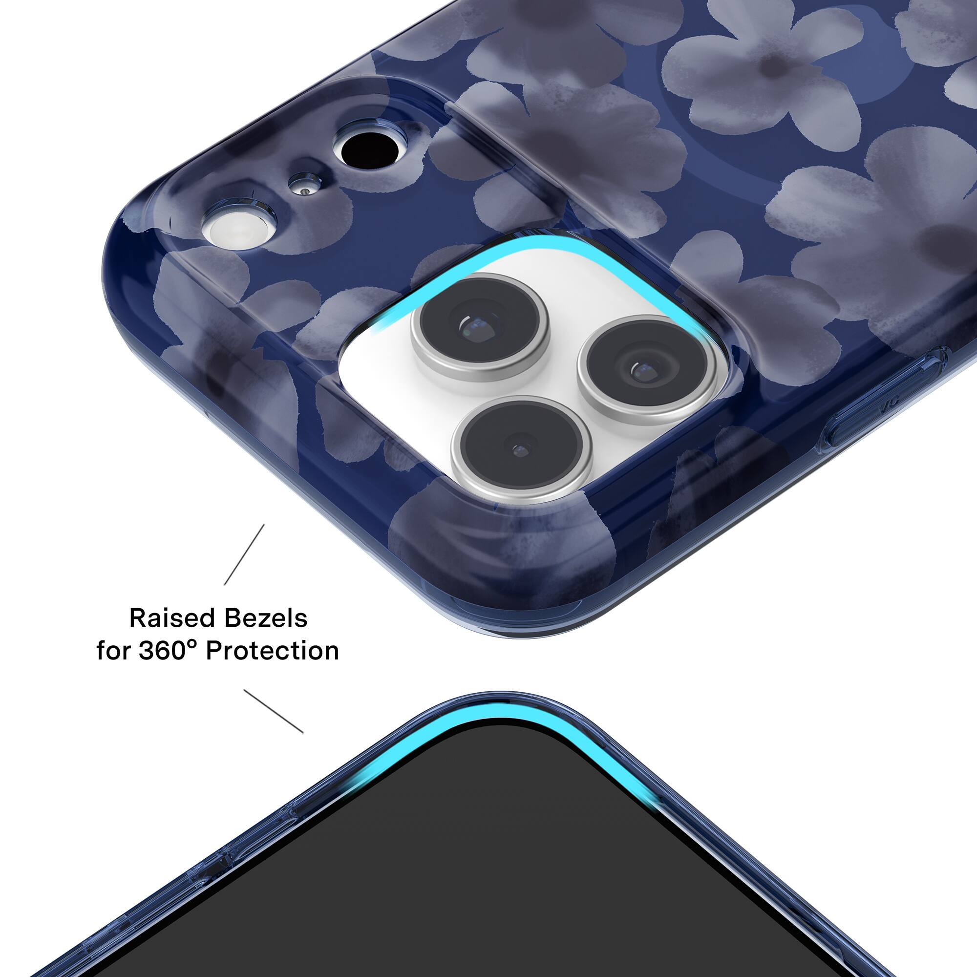 Raised Bezels for 360° Protection