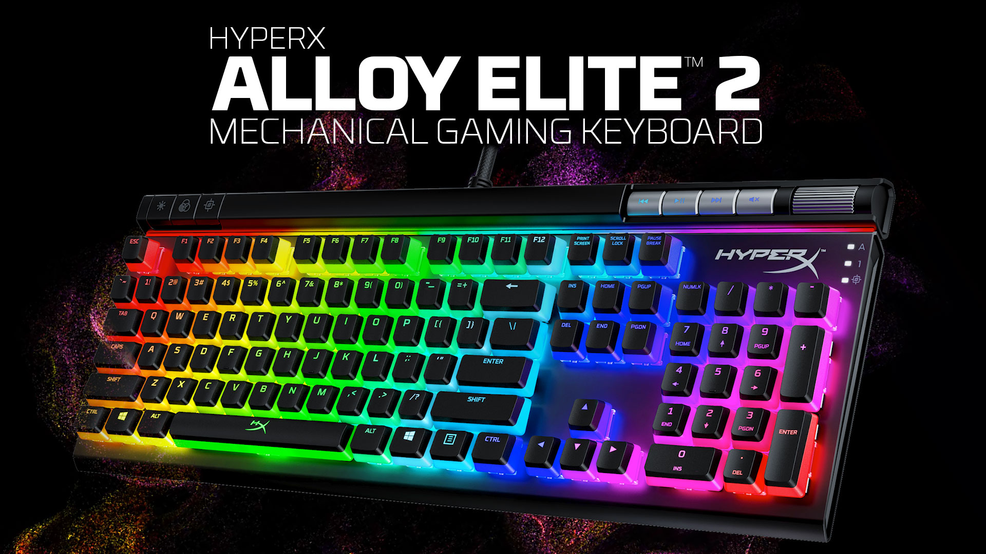 HyperX - Alloy Elite 2 Full-size Wired Mechanical Gaming Keyboard - Black