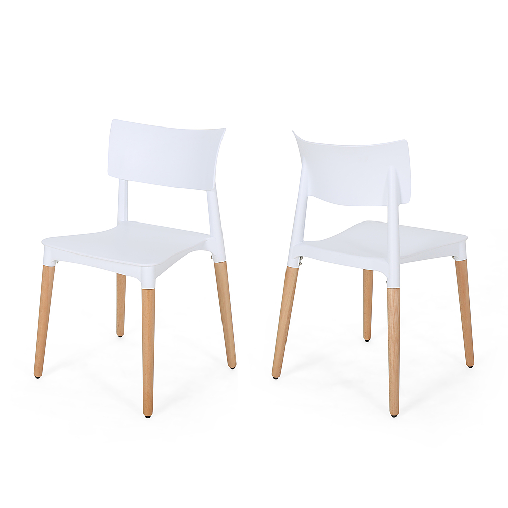 Noble House - Margaretta Modern Dining Chair (Set of 2) - White