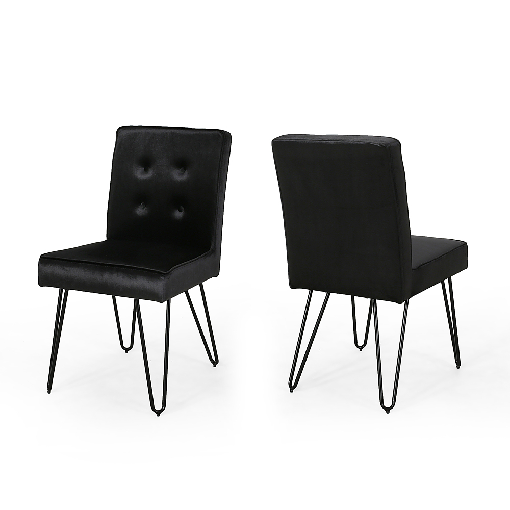 Noble House - Carlstad Glam Dining Chairs (Set of 2) - Black
