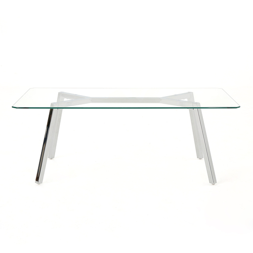 Noble House - Zavier Tempered Glass Dining Table - Clear
