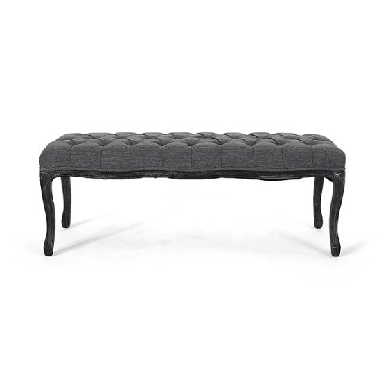 Noble House – Roxana Tufted Bench – Charcoal