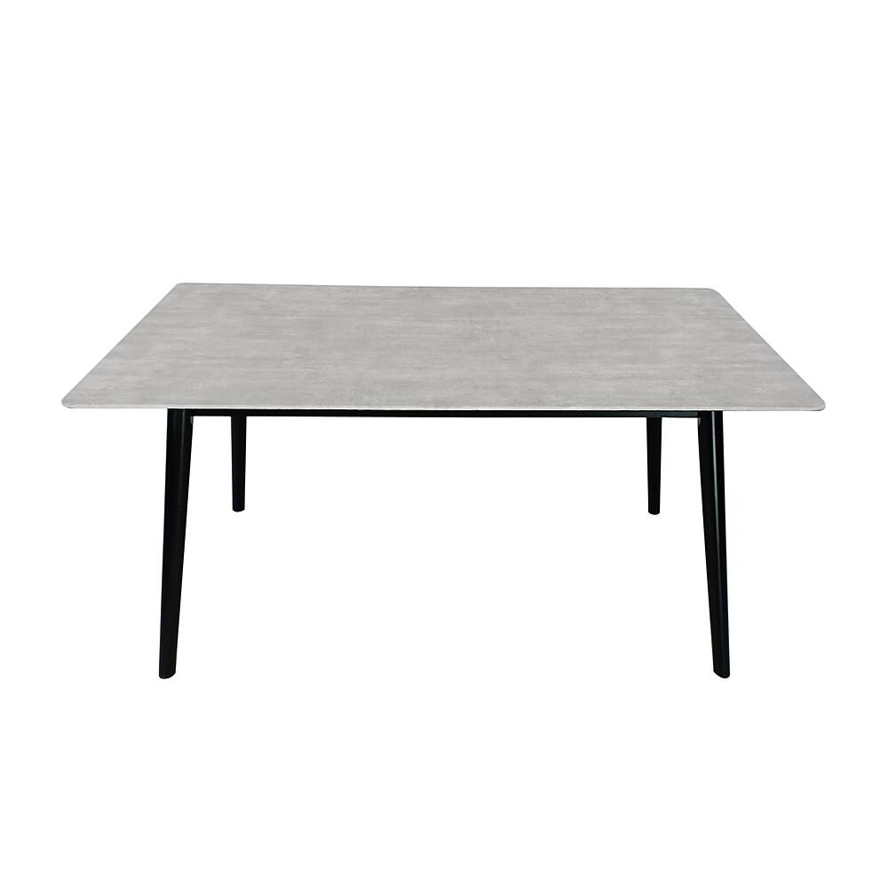 Best Buy Noble House Modern Resin Dining Table Gray Cement